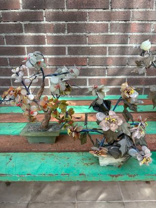 Set di 5 Bonsai Cinesi in Stile Giada