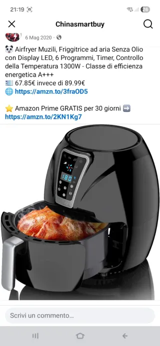 Friggitrice ad aria Muzi