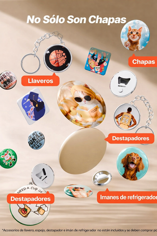 Máquina de Chapas 58mm + 100 Componentes