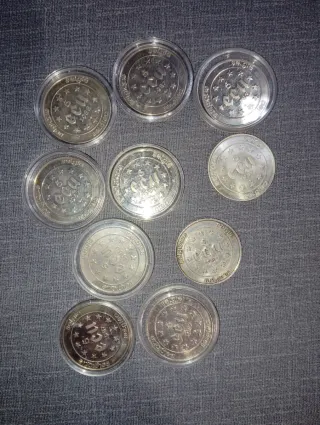 Monedas 5 ECU Plata