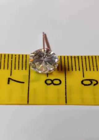 Pendientes de Plata de Ley de 8mm