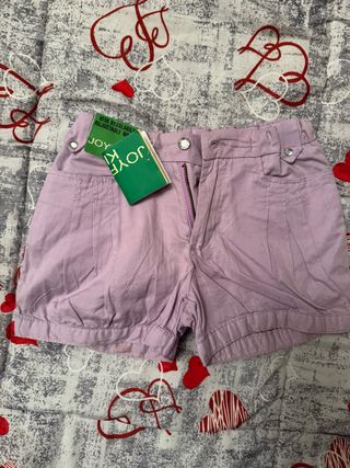 Pantaloncini bambina viola