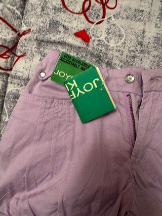 Pantaloncini bambina viola