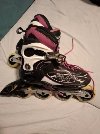 Patines en línea Fila negros y blancos