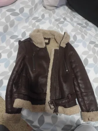 Chaqueta marrón forrada