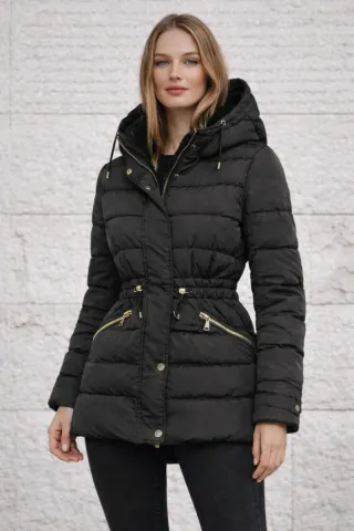 Plumífero Zara verde caqui