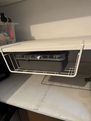 Pack 4 cestas organizadoras metálicas blancas