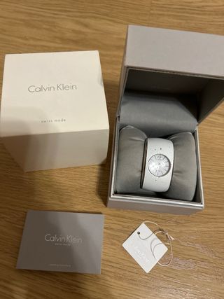 Reloj Calvin Klein Mujer Blanco.