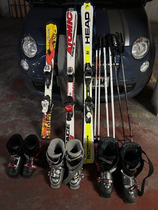 3 Equipos Completos de Esquí