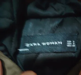 Abrigo Bomber Zara Y2K Verde