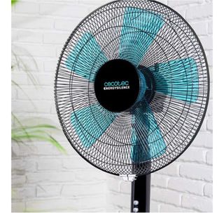 Ventilador Cecotec Pie Negro/Azul