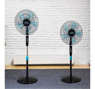 Ventilador Cecotec Pie Negro/Azul