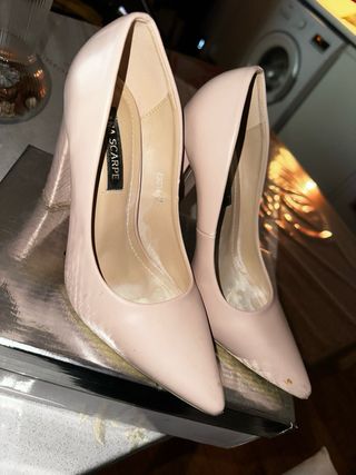 Scarpe con tacco rosa taglia 37