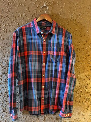 Camisa cuadros Tommy Hilfiger azul y roja