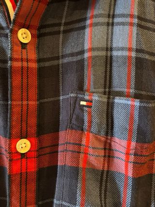 Camisa cuadros Tommy Hilfiger azul y roja