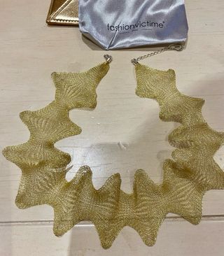 Collar Malla Metálica Fashionvictime Dorado