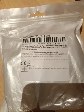 Cargador Huawei 66W SuperCharge