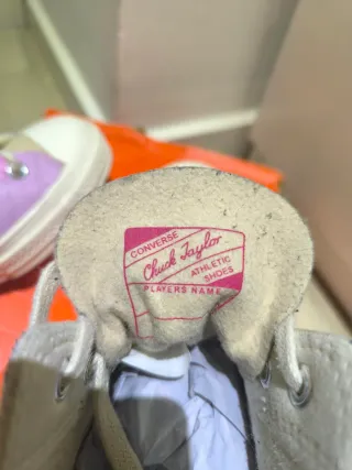 Zapatillas Converse Altas Rosas y Moradas