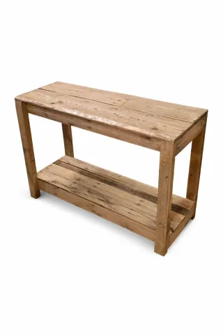 Consola de  baño madera reciclada rústica