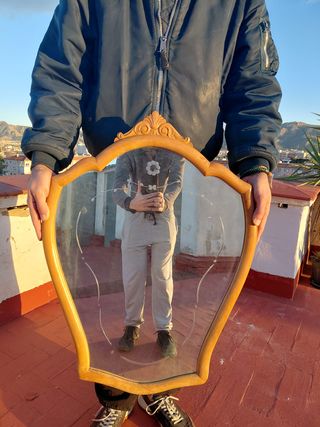 Espejo antiguo madera vintage