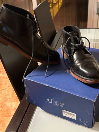 Botines negros de piel