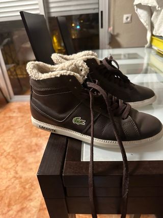 Botines Lacoste Marrones Hombre