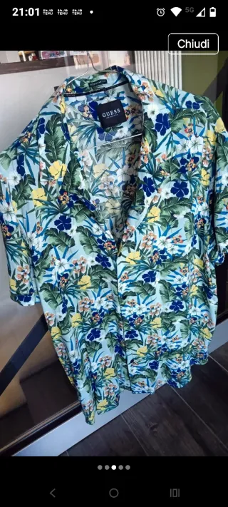Guess Camicia Fantasia Floreale Taglia M