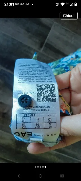 Guess Camicia Fantasia Floreale Taglia M