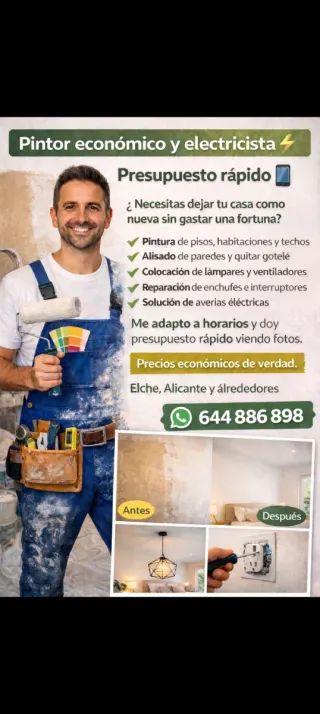 Electricista y pintor