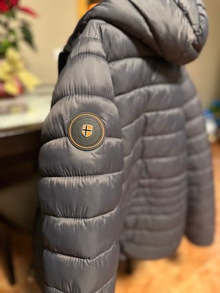 Chaqueta de plumas gris Norway