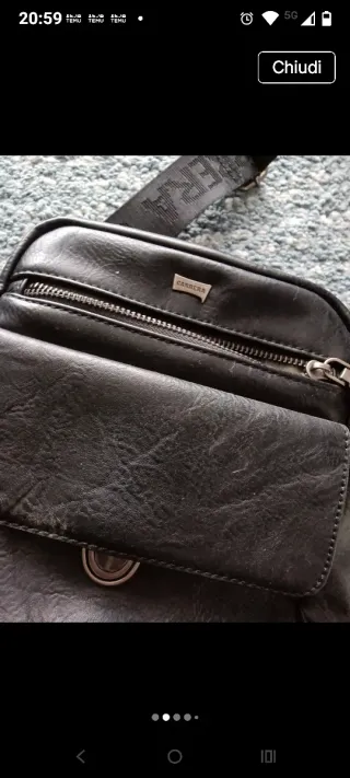 Borsa a tracolla Carrera nera