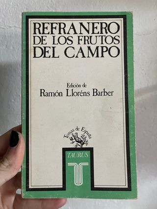 Refranero de los frutos del campo.