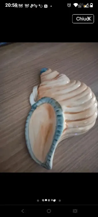 Decorazioni a forma di pesce e conchiglia