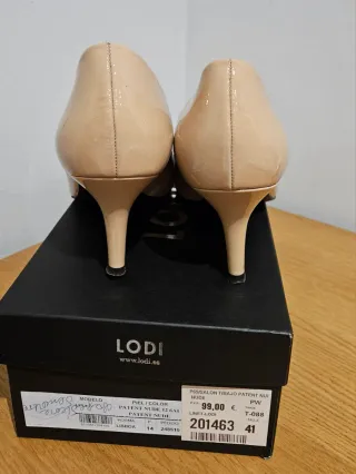 Zapatos de tacón TODI Piel Nude Talla 41