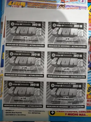 Revista Jugón n°134 + Cromos (2017-18)