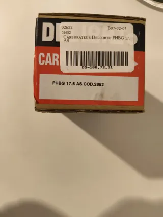 Kit completo carburador Dellorto PHBG 17.5