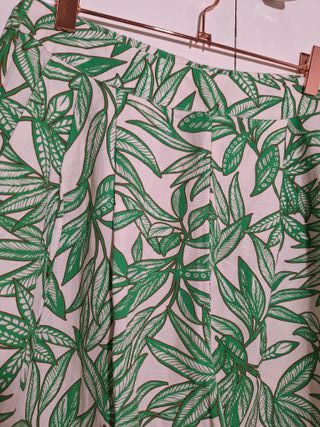 Bermudas Zara Algodón y Lino Estampadas