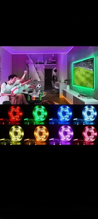 Striscia LED USB per TV/PC con Controllo a 3 Tasti