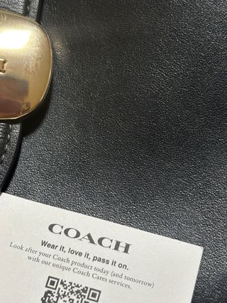 Bolso Hombro Coach Eliza Negro Dorado