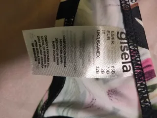 Bikini Gisela Negro Flores Nuevo