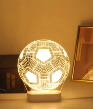 Lampada Notturna Pallone Calcio Design