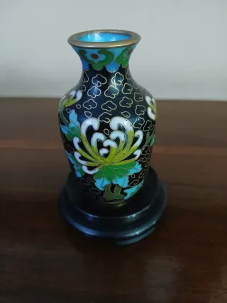 Piccolo vaso vintage cloisonné