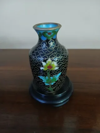 Piccolo vaso vintage cloisonné