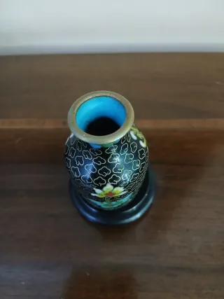 Piccolo vaso vintage cloisonné