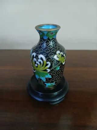 Piccolo vaso vintage cloisonné