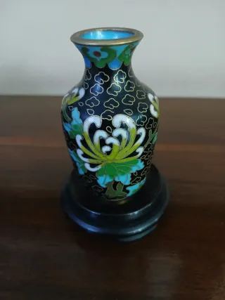 Piccolo vaso vintage cloisonné