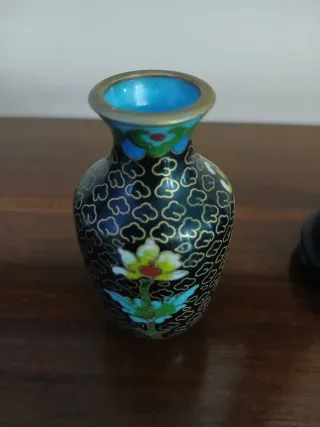 Piccolo vaso vintage cloisonné