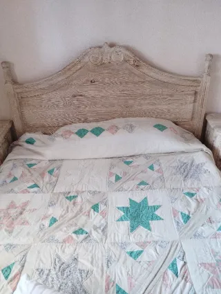 Dormitorio rústico madera maciza