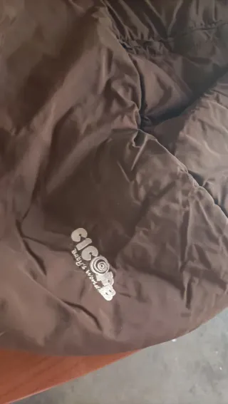 Saco de carro marrón y beige