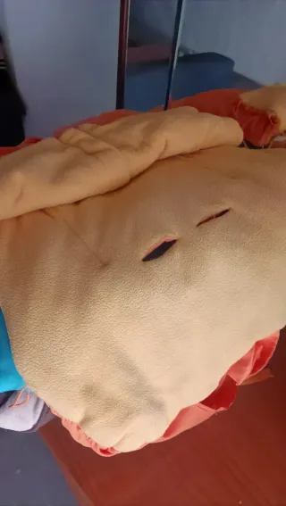 Saco de carro marrón y beige